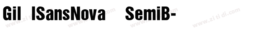 Gil lSansNova  SemiB字体转换